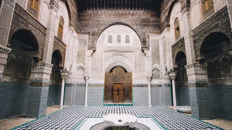 Innenhof einer Medersa in Fes el-Bali